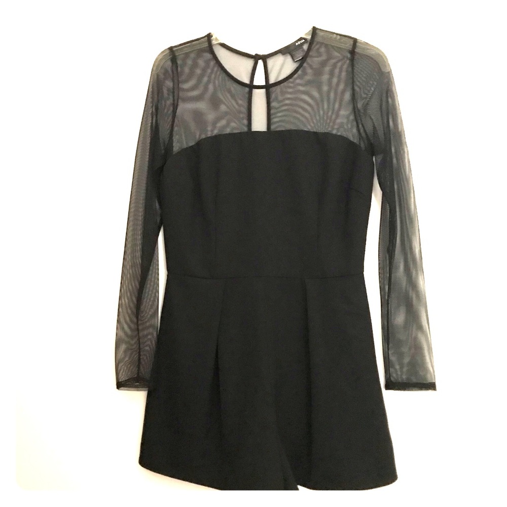 AQUA Mesh Sleeve Romper